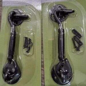 2 sets (total 4 pcs) RELIABILT 0.79-In Matte Black Finish Gate Hook And Eye NEW
